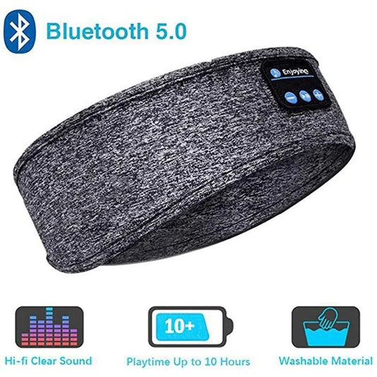 Bluetooth Sleep Headband – Wireless Headphones, Built - In Speakers, Comfortable Fabric, 10 - Hour Battery Life - Futures - GizmosFutures - GizmosGrayBluetooth Sleep Headband – Wireless Headphones, Built - In Speakers, Comfortable Fabric, 10 - Hour Battery Life