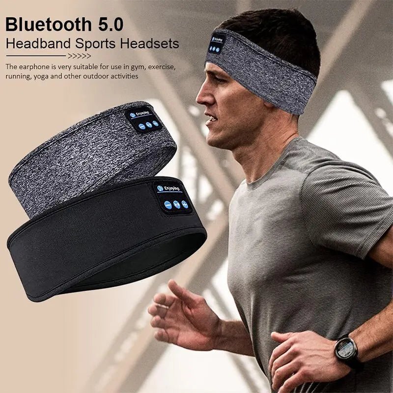 Bluetooth Sleep Headband – Wireless Headphones, Built - In Speakers, Comfortable Fabric, 10 - Hour Battery Life - Futures - GizmosFutures - GizmosGrayBluetooth Sleep Headband – Wireless Headphones, Built - In Speakers, Comfortable Fabric, 10 - Hour Battery Life