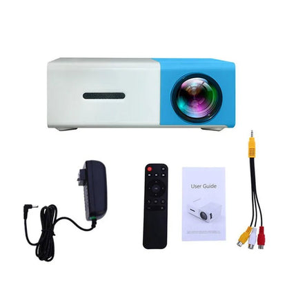 "Mini Projector – 1080P Full HD Support, Portable LED Projector, 4K Video Playback, Multiple Connectivity Options " - Futures - GizmosFutures - GizmosBlue Au Plug"Mini Projector – 1080P Full HD Support, Portable LED Projector, 4K Video Playback, Multiple Connectivity Options "